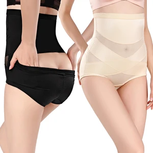 X Cross Shaping Panties High Waist Breathable Lace Underwear Tummy Control Back Off Butt Lift Body Shaper