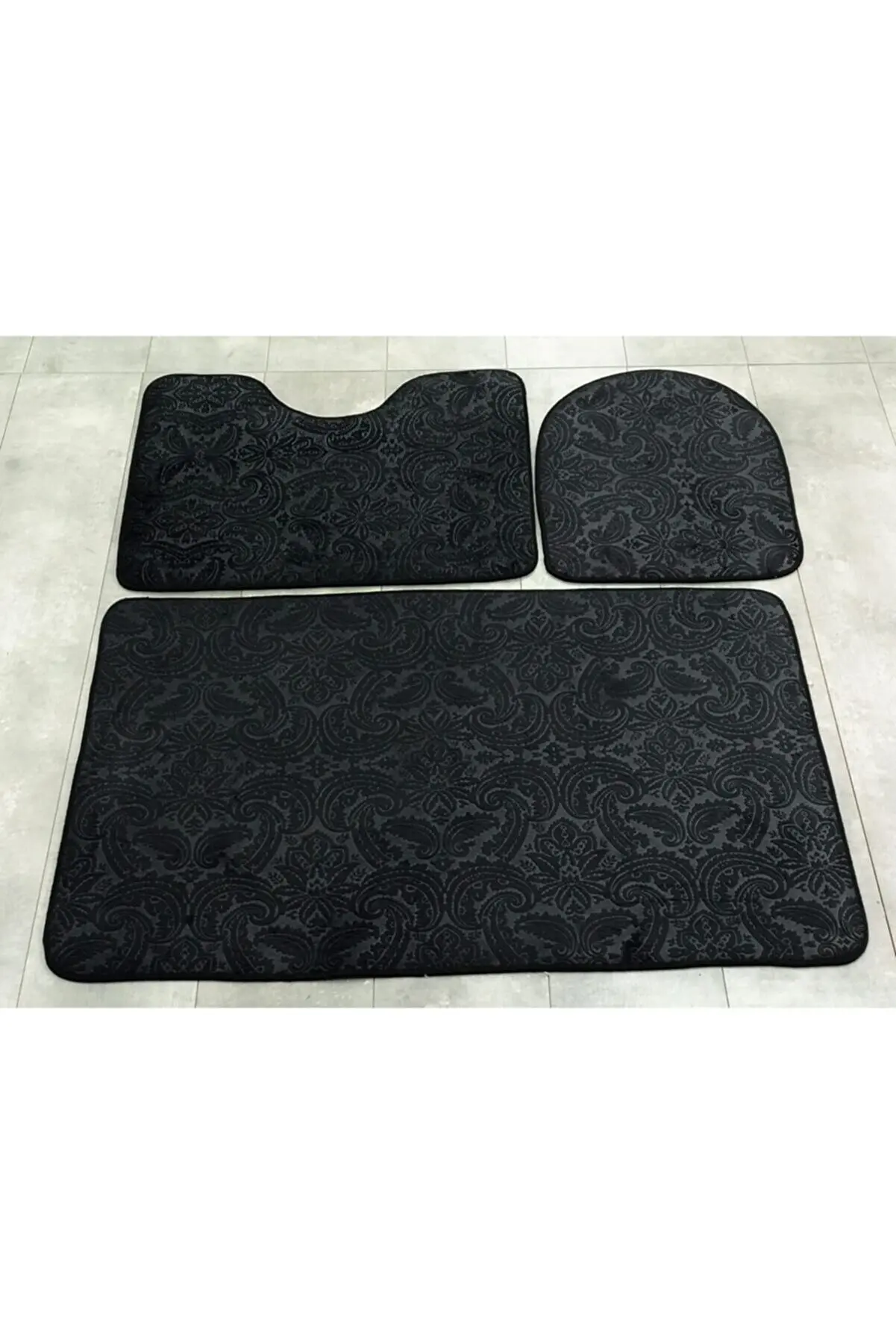 

Abstract Pattern Multicolor Decorative Non-slip Base Diameter Washable Carpet Bathroom Mat Set Toilet Carpet Flannel Anti slip
