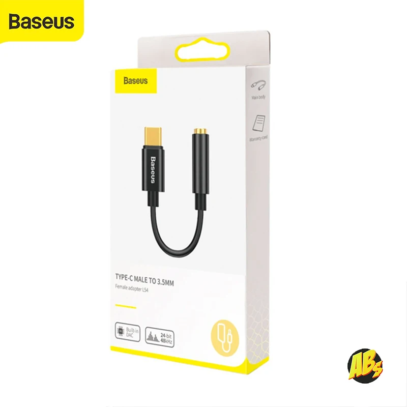 Переходник Baseus USB C на AUX 3.5 мм для наушников колонок адаптер type-c Samsung Xiaomi Realme Oneplus jack