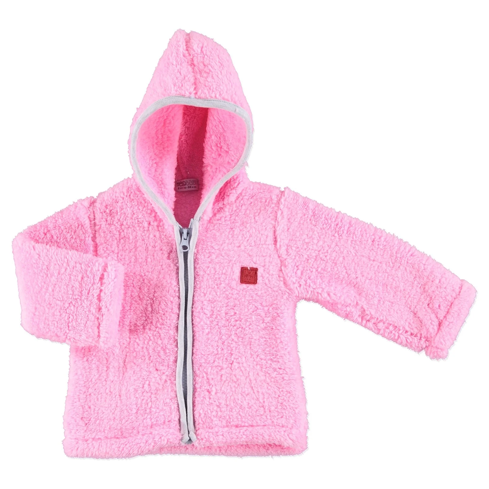 Ebebek HelloBaby Детская куртка с застежкой молнией и капюшоном Welsoft кардиган| |