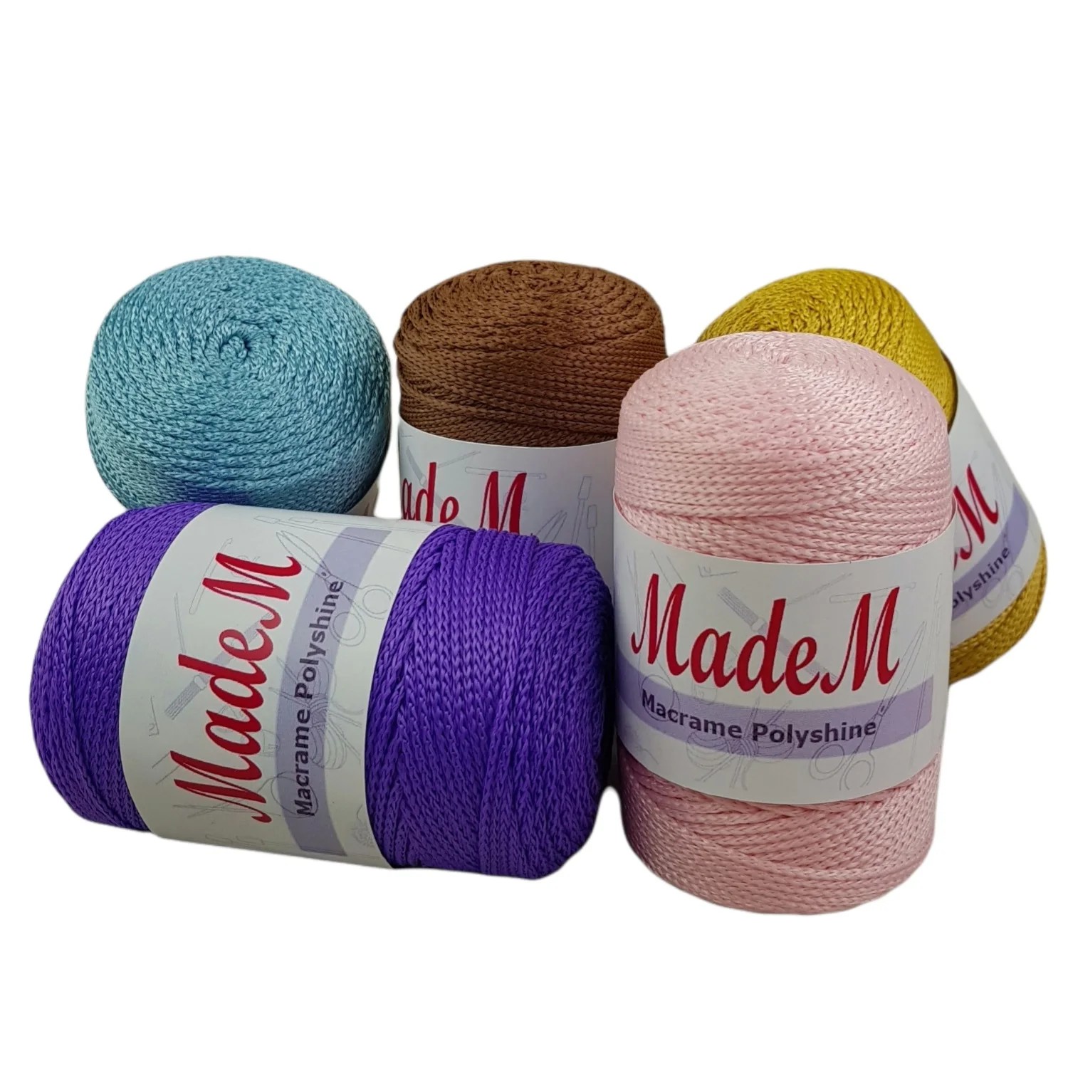 Макраме MadeM полиэстер 4x100 г сделай сам аксессуары для домашней свадьбы подарок
