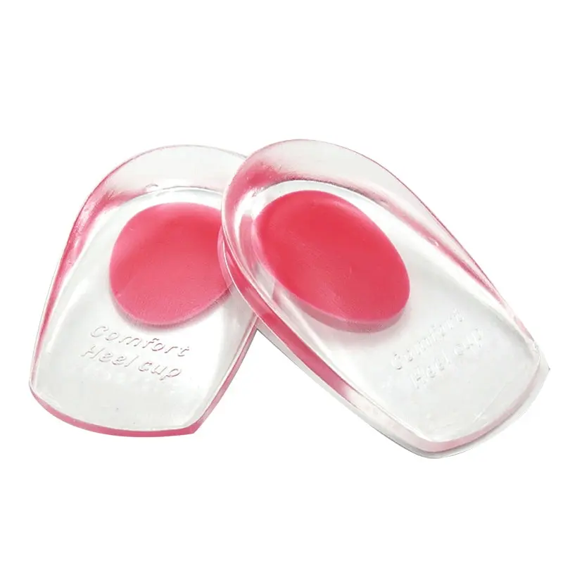 

1 Pair gel insole silicone Men Women heel Cushion insoles soles relieve foot pain Spur Support Shoe pad High Heel inserts