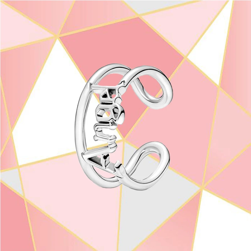 

Kakany 2022 New 100% High Quality S925 Sterling Silver Angel Open Ring Collection Women's Fashion Diy Memorial Jewelry Gift