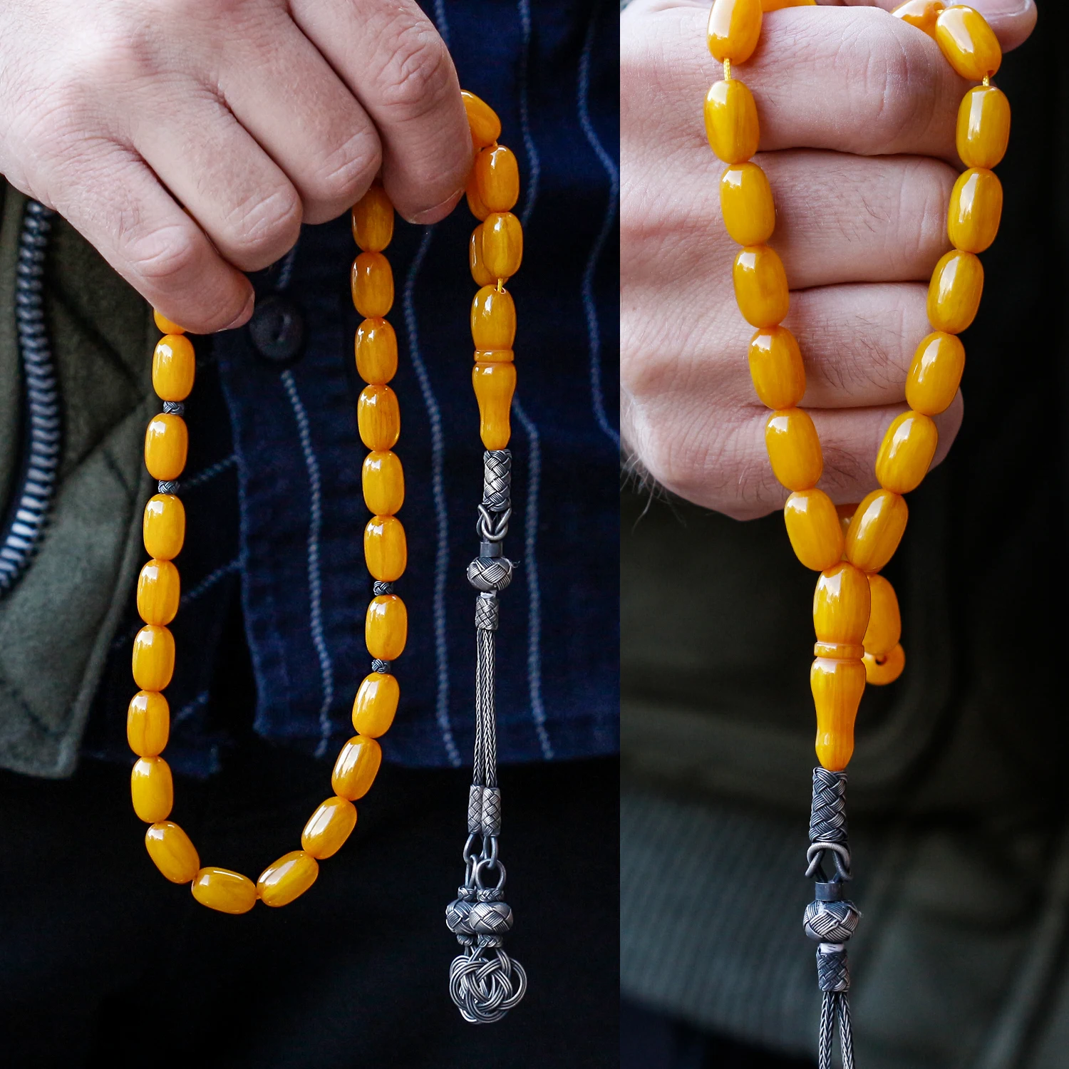 

Kazaz Design Tumbled Reis Rosary Fashion Turkish Premium Quality Handmade Jawelery