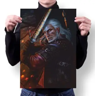 Плакат Witcher Ведьмак №3 А4|Наклейки на стену| |