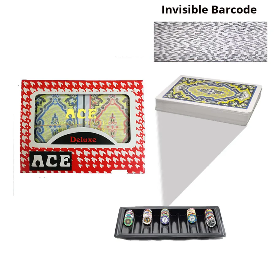 Антиобманывающий покер для анализатора ACE пластиковые Волшебные трюки колода