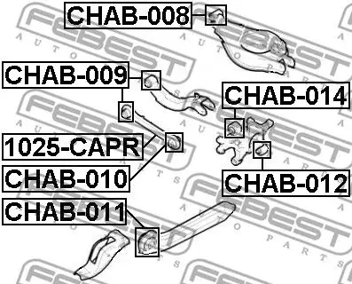 Сайлентблок рычага CHEVROLET CAPTIVA/OPEL ANTARA зад.подв. FEBES | Автомобили и мотоциклы