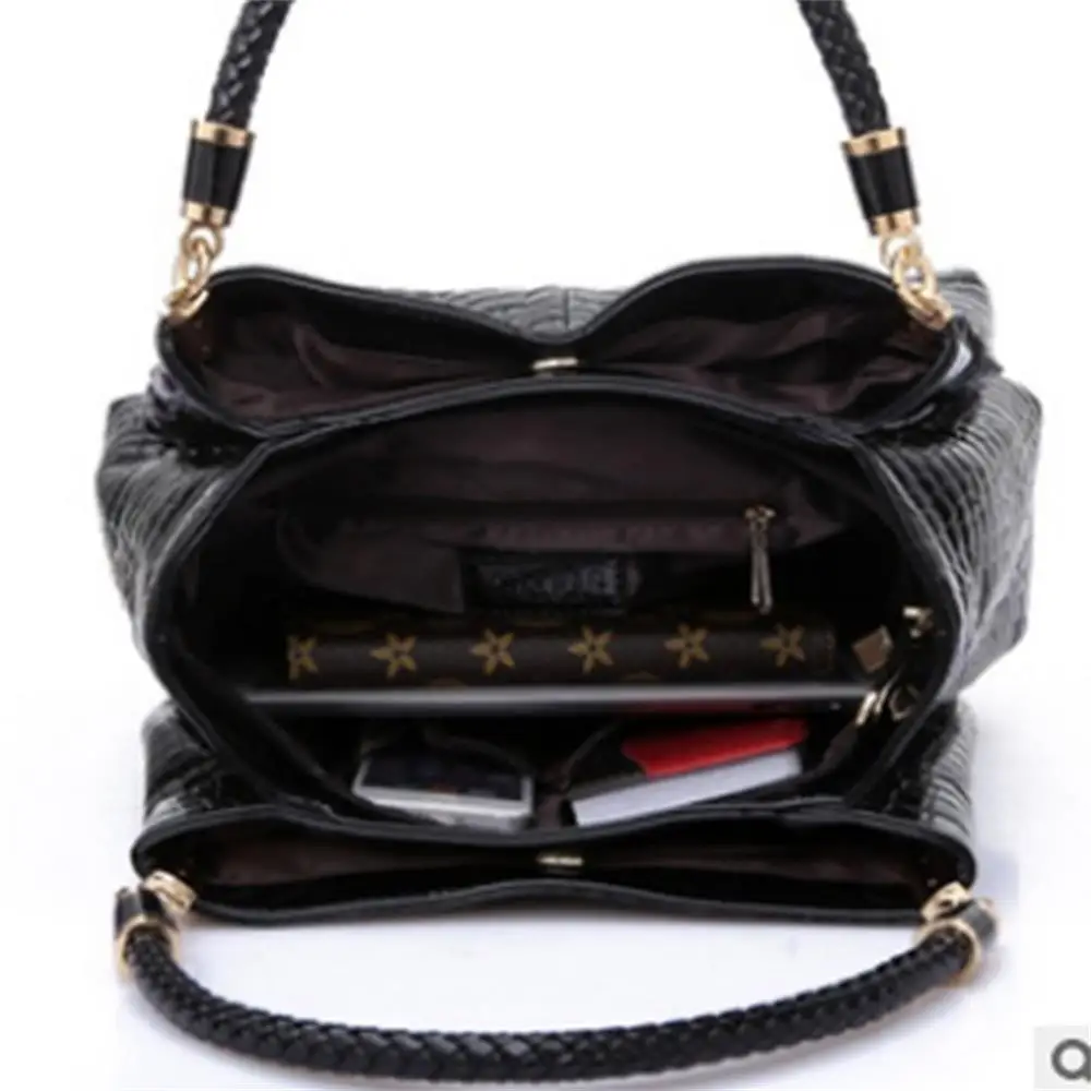 

Bags For Women 2020 Shoulder Handbags Alligator Pattern Women Shoulder Bags New PU Leather Hand bags Luxury Handbags Designe Bag
