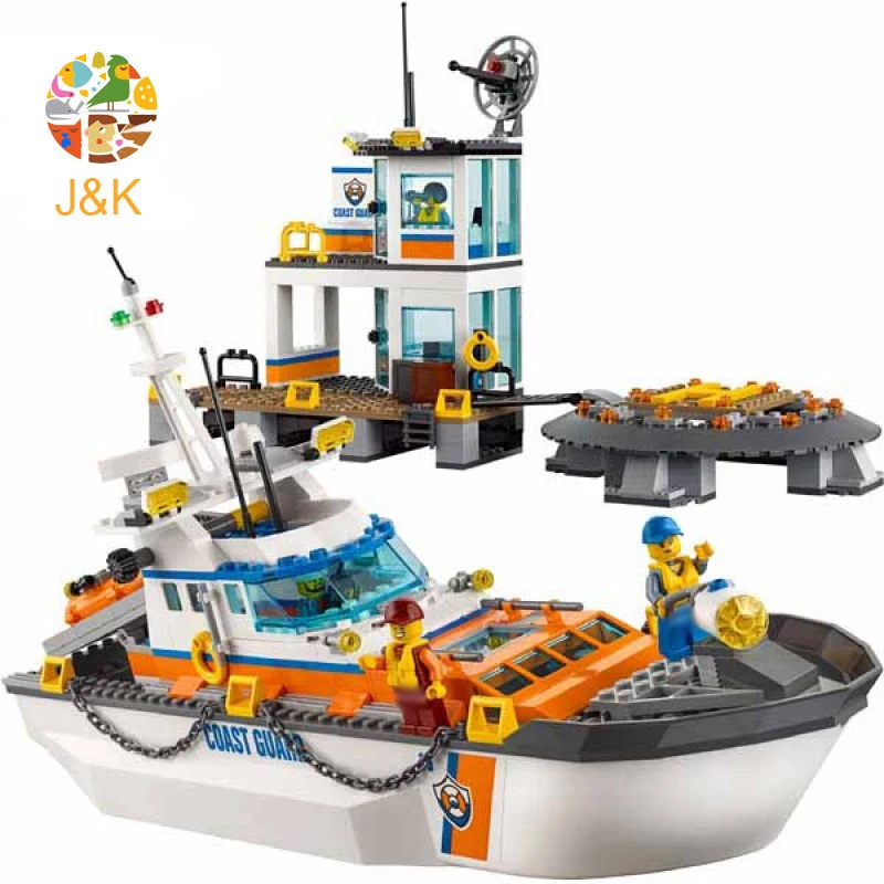 Штаб квартира береговой охраны 60167 844 здание Blcok набор кирпича compatible10755 игрушки