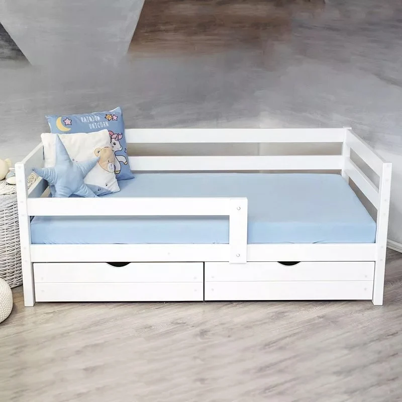 Кроватка детская прямоугольная Соня белая кровать для школьников подростков