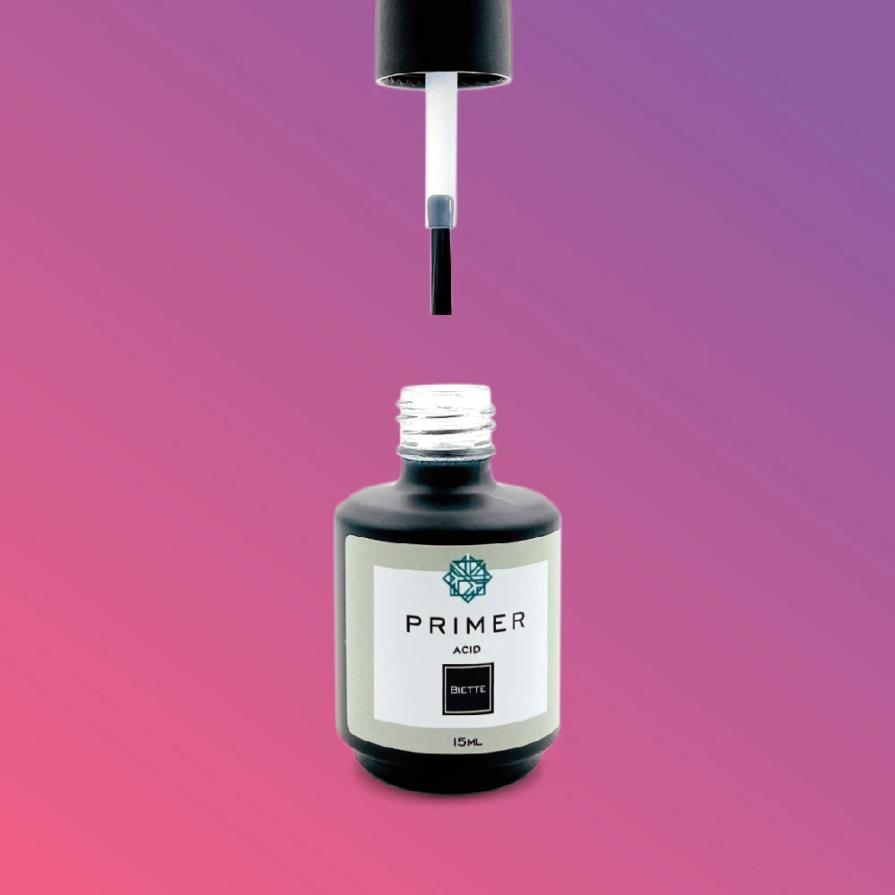 BIETTE Кислотный праймер для ногтей Acid Primer 15 мл / Стойкое покрытие без отслоек и