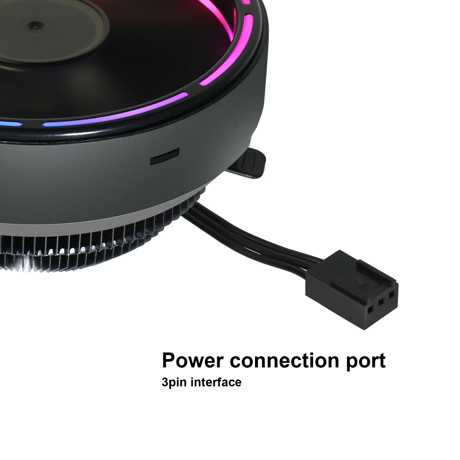 vetroo m2 black cpu cooler hydraulic bearing 90w tdp air cooler for intel lga 1200 1366 115x led ring lighting 3pin pc radiator free global shipping