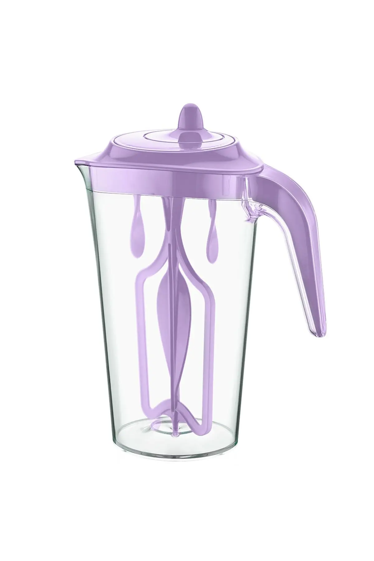 

Purple Plastic Carafe with Mixer Inside Mixing Pitcher Drinkware Tool