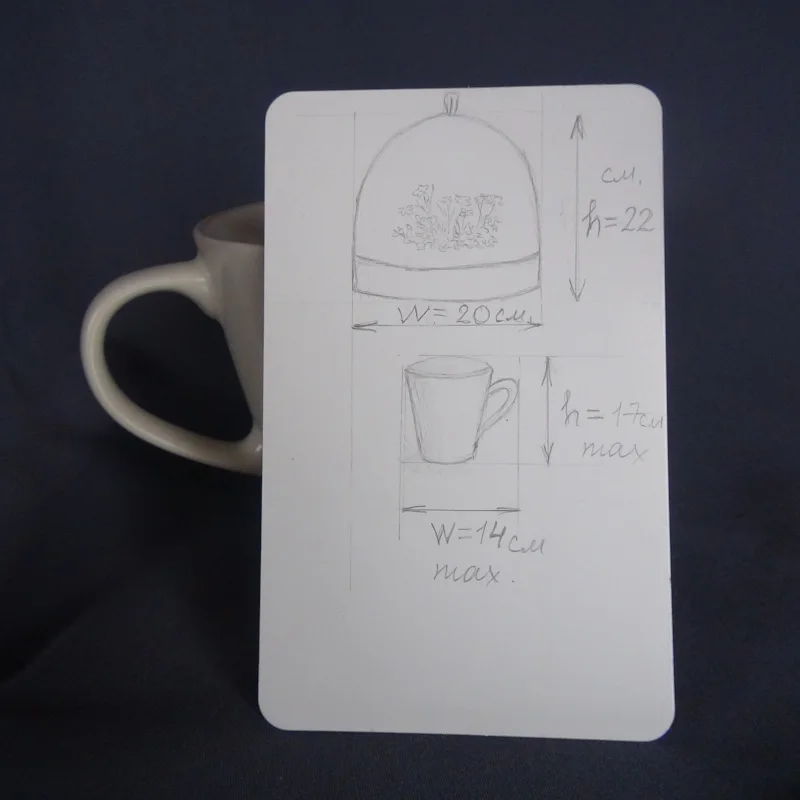 Грелка на чашку или маленький чайник (Колпак) Шалфей TEACOZY-S1 | Дом и сад