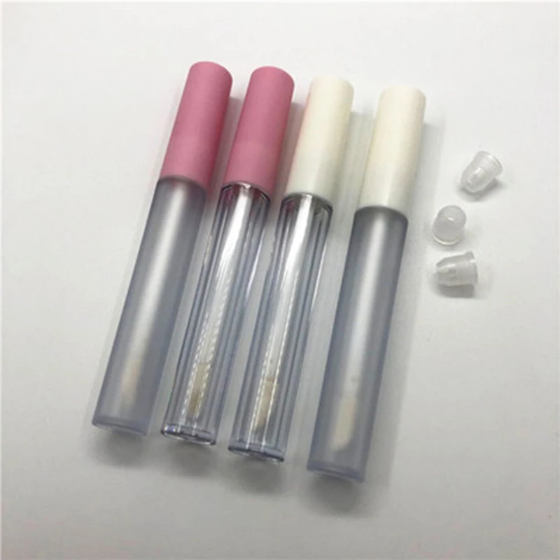 1pc Empty Plastic Lipgloss Bottle Round Lip Gloss Tube Travel Use Glaze Cosmetic Container Refillable Bottles Women Gift | Красота и