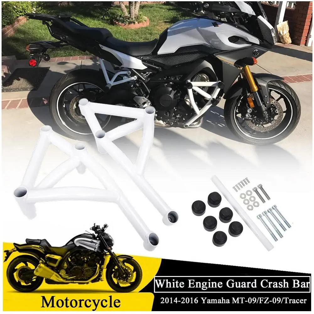 

For Yamaha MT09 Tracer Stunt Cage Engine Guard Crash bar FZ09 MT FZ 09 MT-09 FZ-09 Falling Protection Motorcycle Accessories