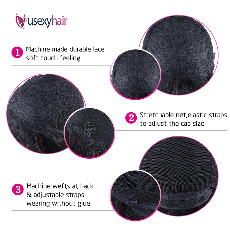 Короткие парики человеческие волосы бразильские без повреждения кутикулы