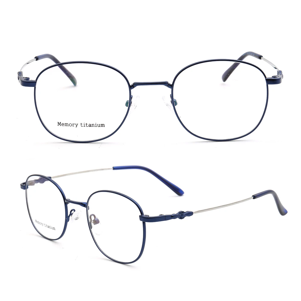 

Women Round Glasses Frame Men Metal Classic Eyeglass Frames Light Optical Prescription Eyewear Gold Blue Pink Purple Eyeglasses