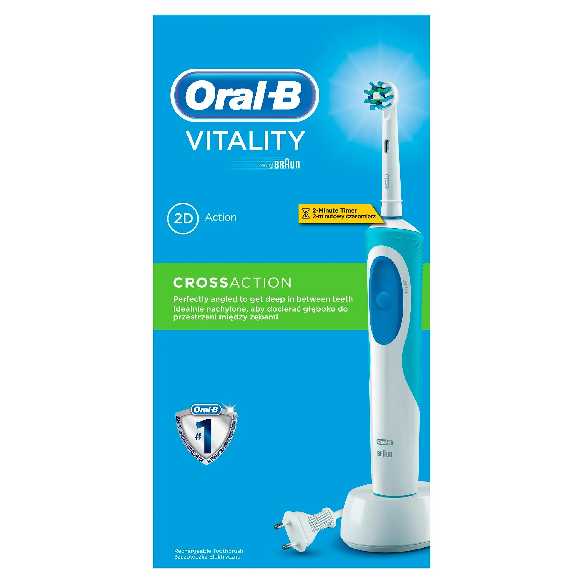 Электрическая зубная щетка Oral-B Vitality Cross Action Коробка | Бытовая техника