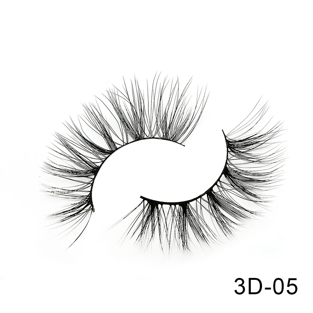 3D-05 6 пар Friholl. m Искусственные норковые ресницы натуральные длинные ресницы ручной работы макияж 25 мм Искусственные норковые ресницы 3D синтетические шелковые накладные ресницы - Цвет: 3D-05