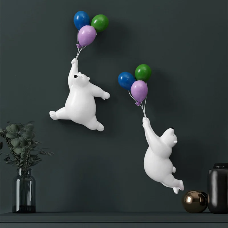 

Creative Surf bear Figurines Modern Resin Home Decor Sculpture Miniatures Table Ornaments Figurines For Interior Home Decorative