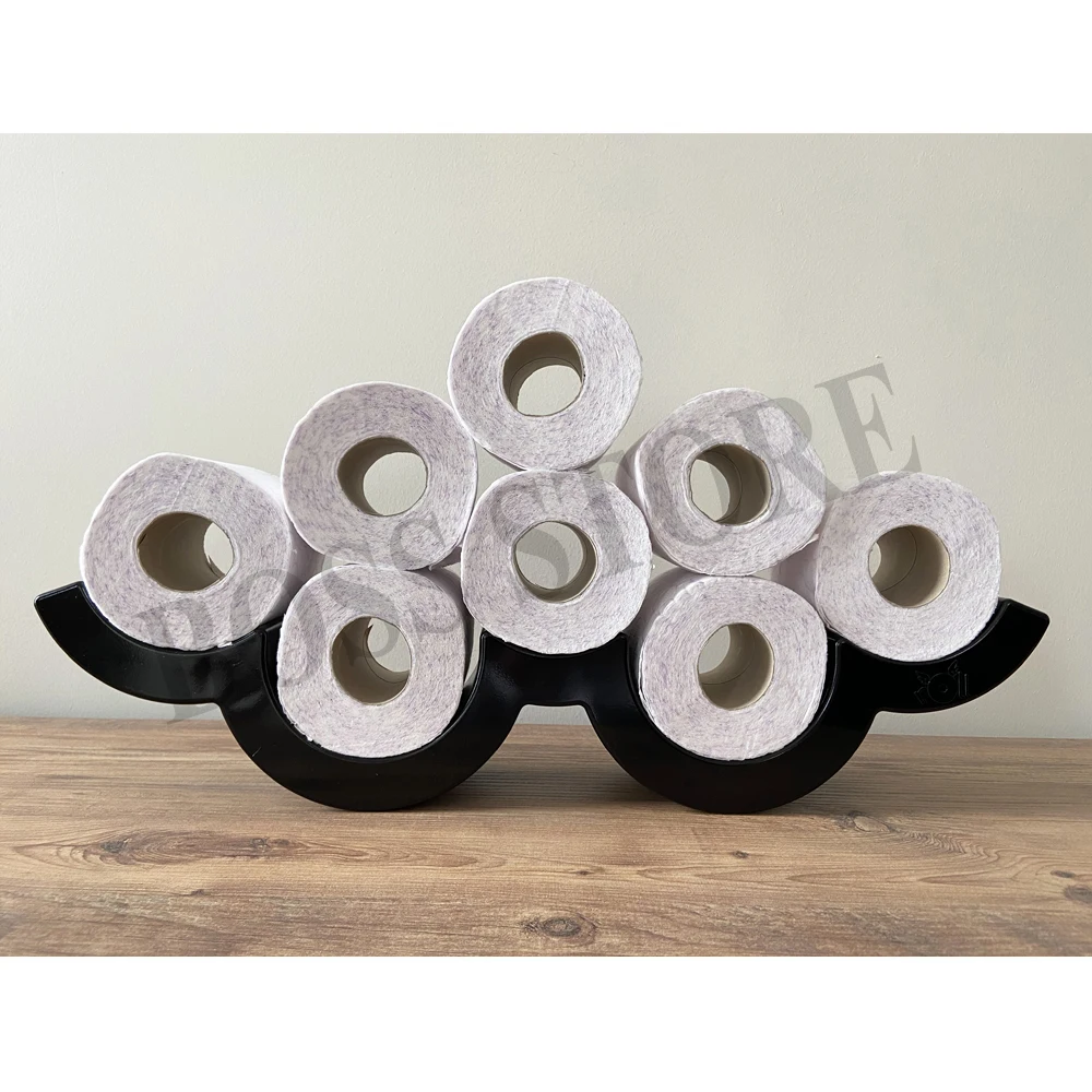 

Multiple Toilet WC Paper Holder Roll Tissue Bathroom Accessories Sheet Wall Mounted Rack New Modern Flying Solo Storage Designer