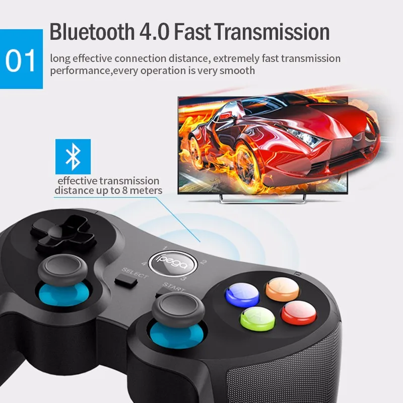 IPEGA PG-9157 беспроводной Bluetooth геймпад джойстик с кронштейном для PUBG игровой контроллер Джойстик для IOS Android смартфон