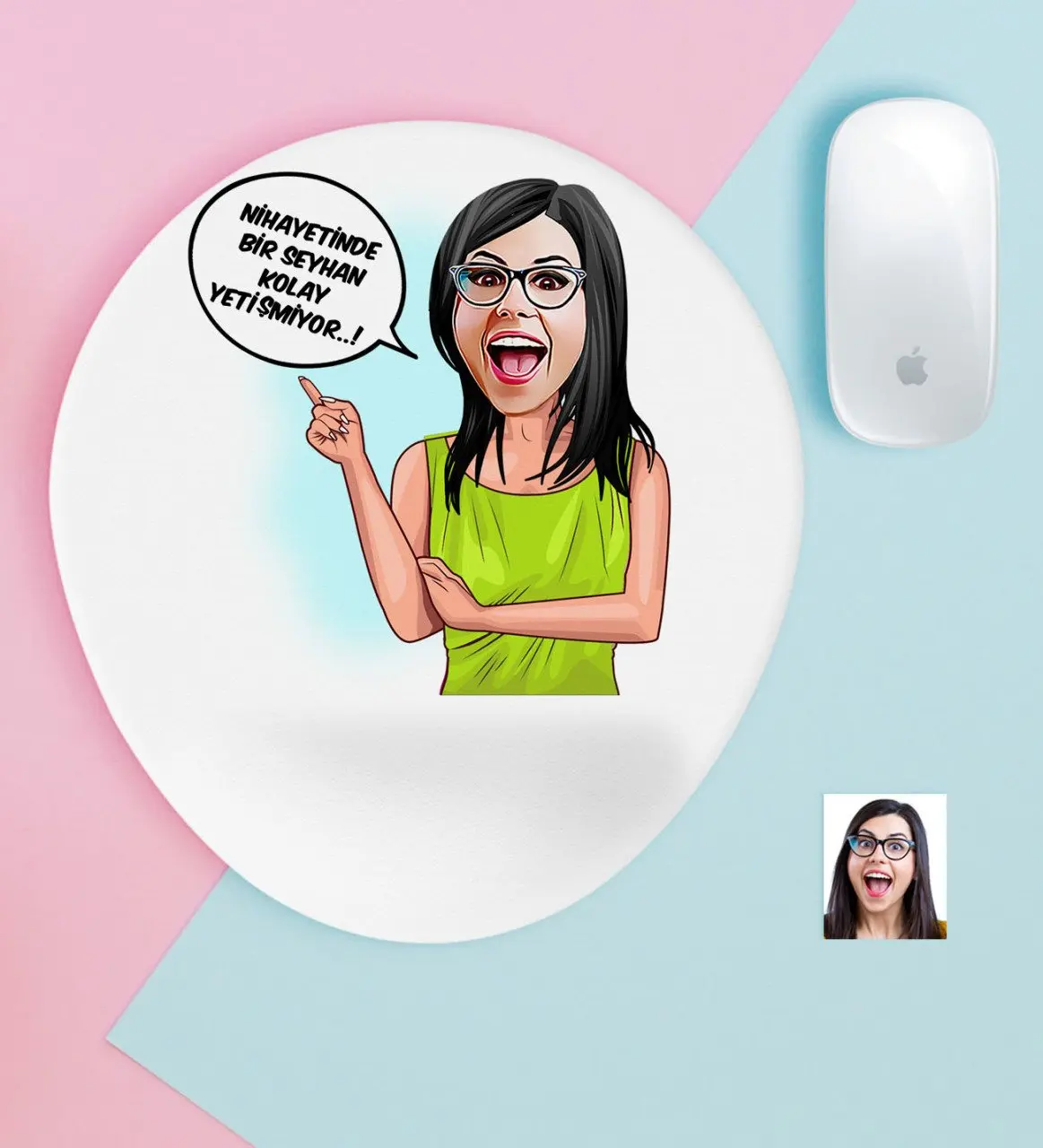 

Personalized Women 'S Easy Grow Caricature Of Wrist Support Mouse Pad-5