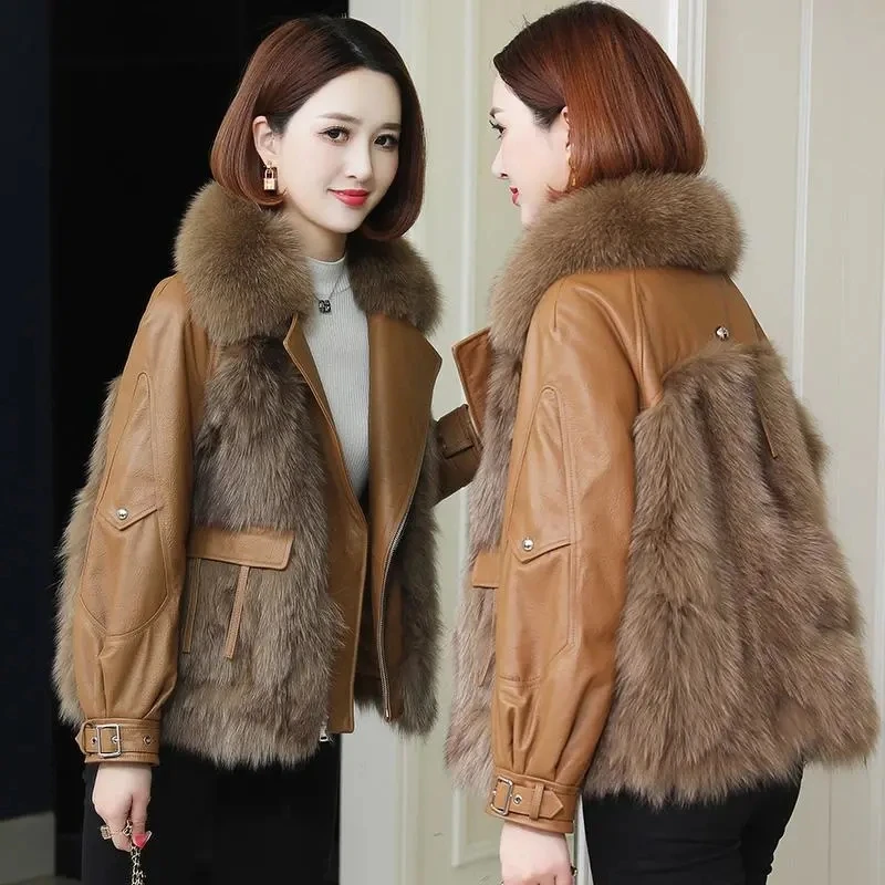 Новинка зимы 2021 стильное пальто из искусственного меха короткое искусственной