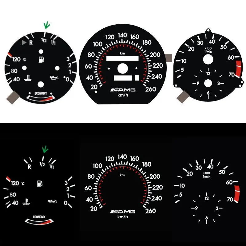 Тире O J L /F 260 км с топлива Пособия по экономике для W124 W126 W201 190E EL светящийся датчик