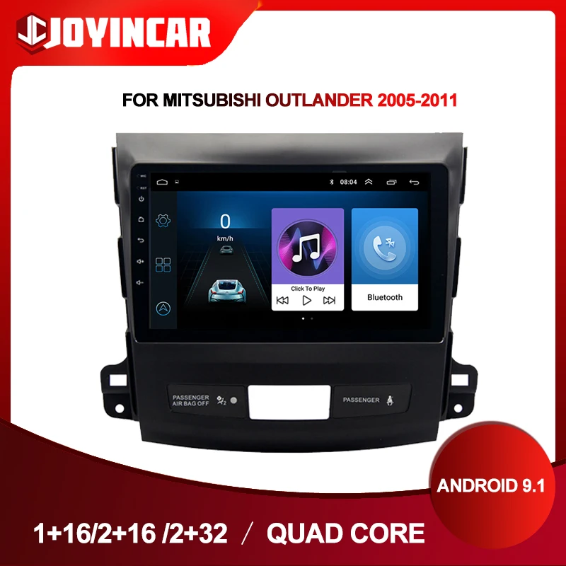 Автомобильный мультимедийный плеер 9 &quotHD Android 1 с GPS-навигацией для Mitsubishi Outlander xl 2