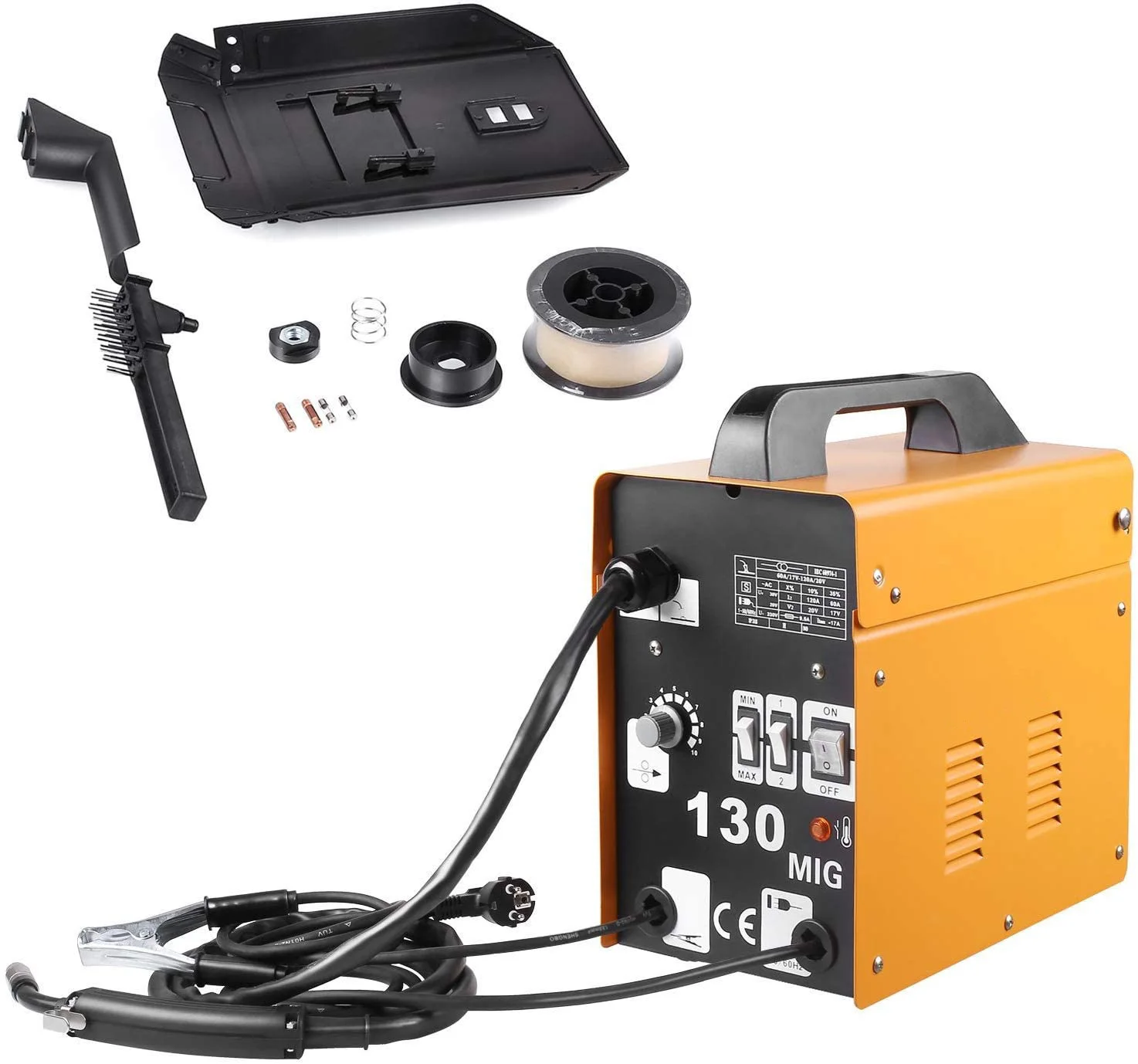

MIG130 wire Inverter welder, electrode welder, professional welding device (120 to 230 V)