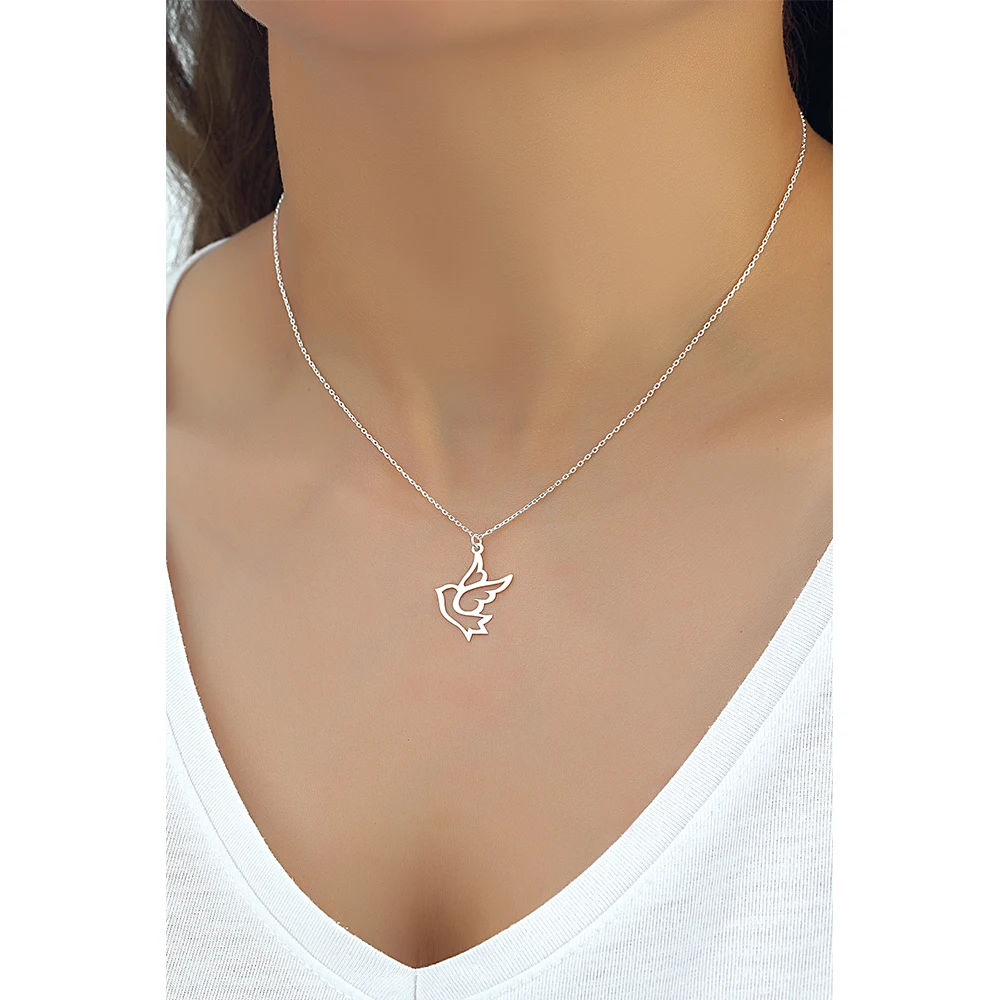 Серебряное ювелирное ожерелье Pretty Pigeon 925 пробы|Ожерелья| |