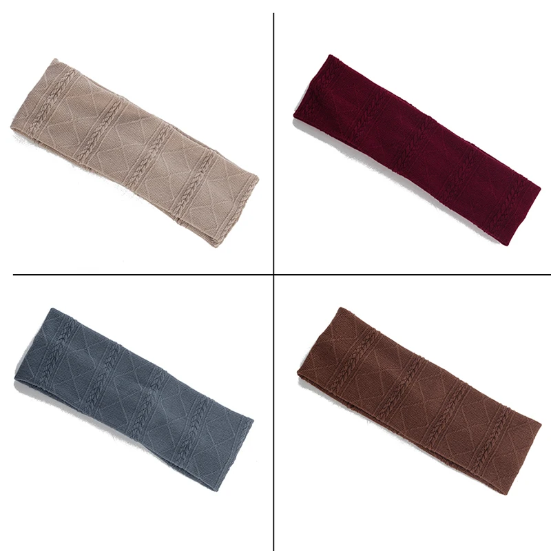 Женская ромбовидная дизайнерская плоская повязка для волос на голову хлопковая