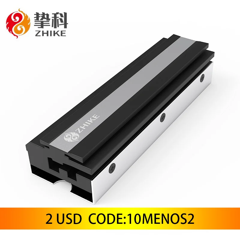 Радиатор ZHIKE M.2 SSD NVMe радиатор M2 2280 твердотельный жесткий диск алюминиевый с