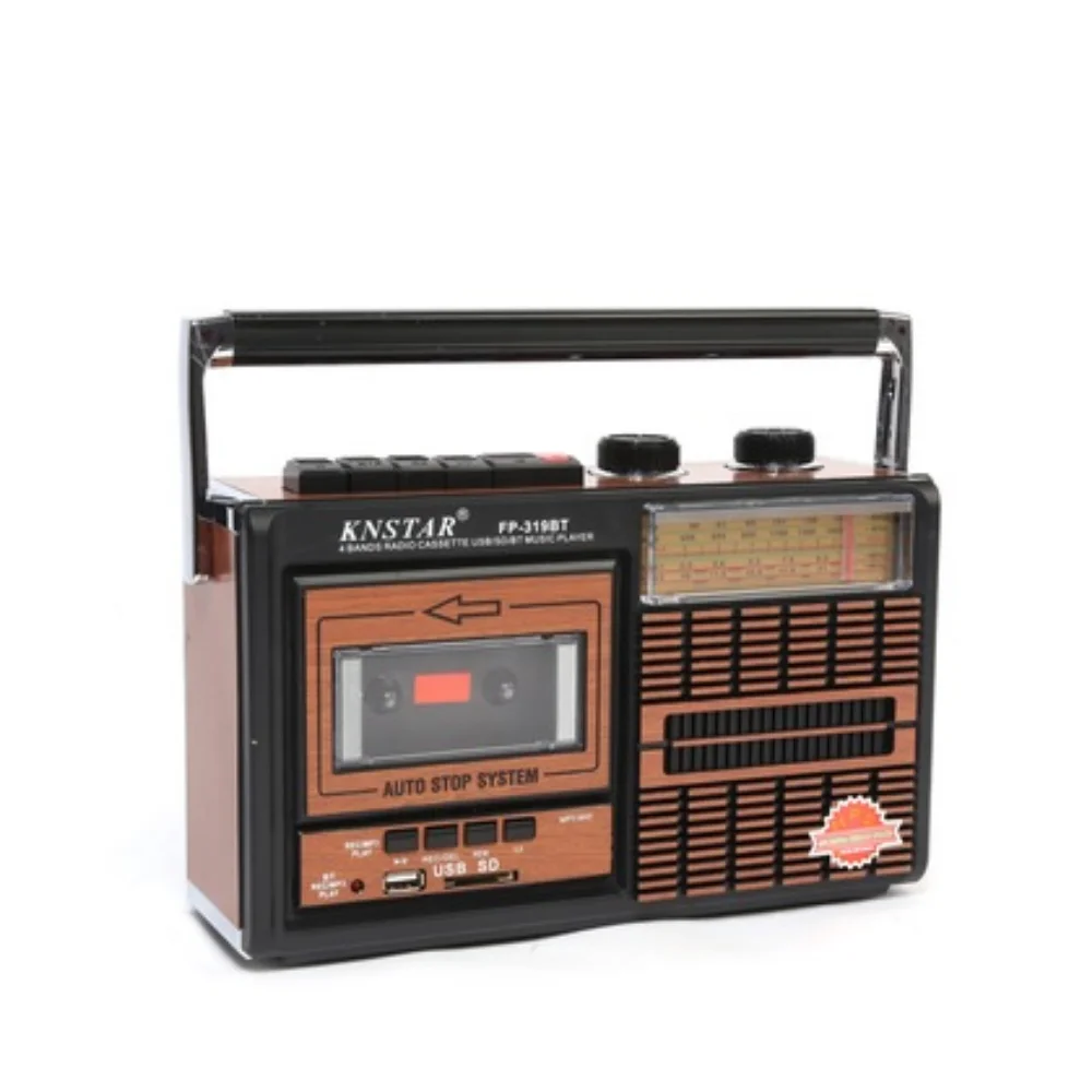 Радио Кассетный плеер Музыка Ретро Usb Fm Bluetooth SD Музыкальная нота Качество звука