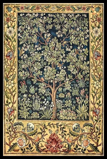 

Embroidery Counted Cross Stitch Kits Needlework - Crafts 14 ct Aida Color DIY Handmade Decor - Garden of Delight