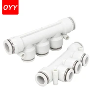 100pcs high quality threaded white type air hose rapidities pipe quick release pneumatic fitting 14 38 12
