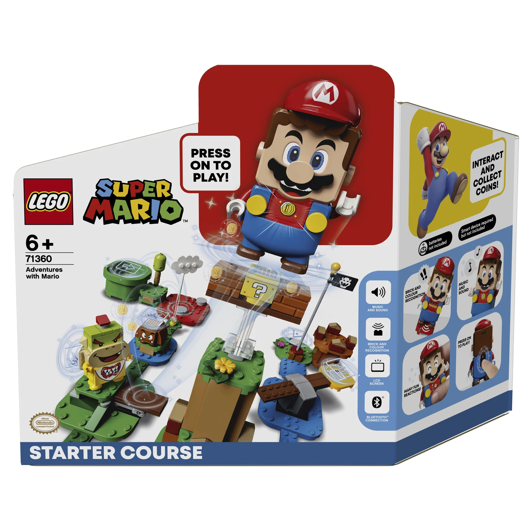 Конструктор LEGO Super Mario 71360 Приключения вместе с Марио. Стартовый набор | Игрушки и
