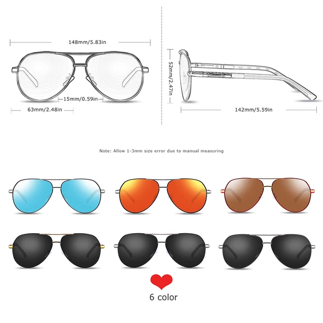 BARCUR Aluminum Vintage Men's Sunglasses Men Polarized Coating Classic Sun Glasses Women Shade Male Driving Accessories Eyewear 3