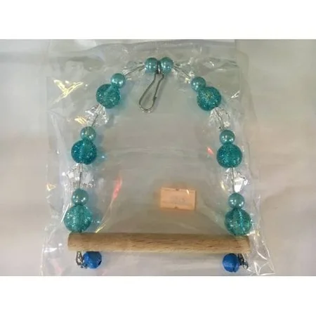 2 шт. натуральные деревянные 3 попугаи качели игрушки птицы красочные бусы товары