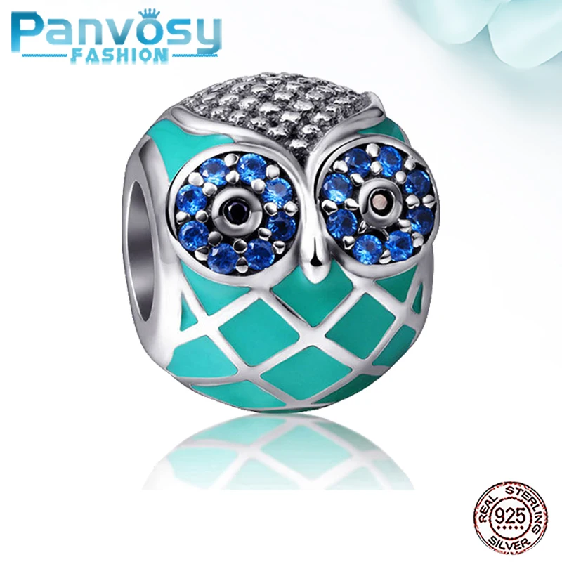 

2021 New 100% 925 Sterling Silver Charms Fashion Beads For Jewelry Making Lucky Designer Trinkets Charm Fine Owl bead Women Gift
