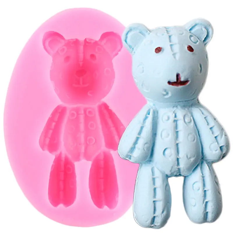 3D Медведь серии дневной глины смолы формы помадки детские инструменты для