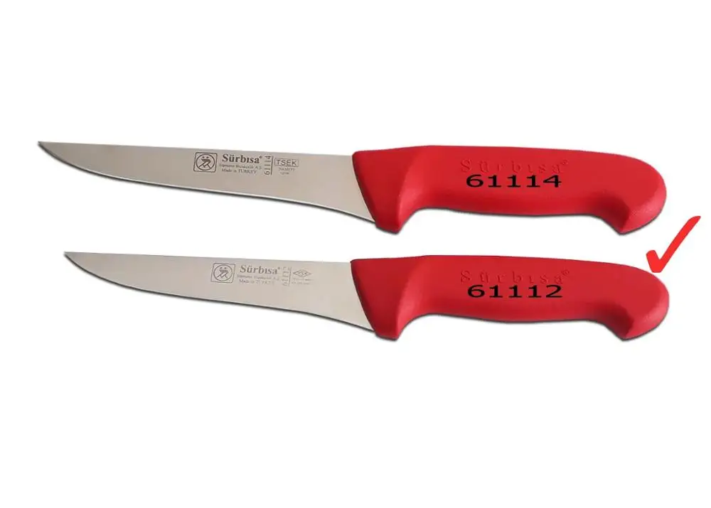

61112 High Quality Stainless Steel Professional Chef Kitchen Butcher Curved Boning Rib Scraper Knife Surbisa Made in Turkey