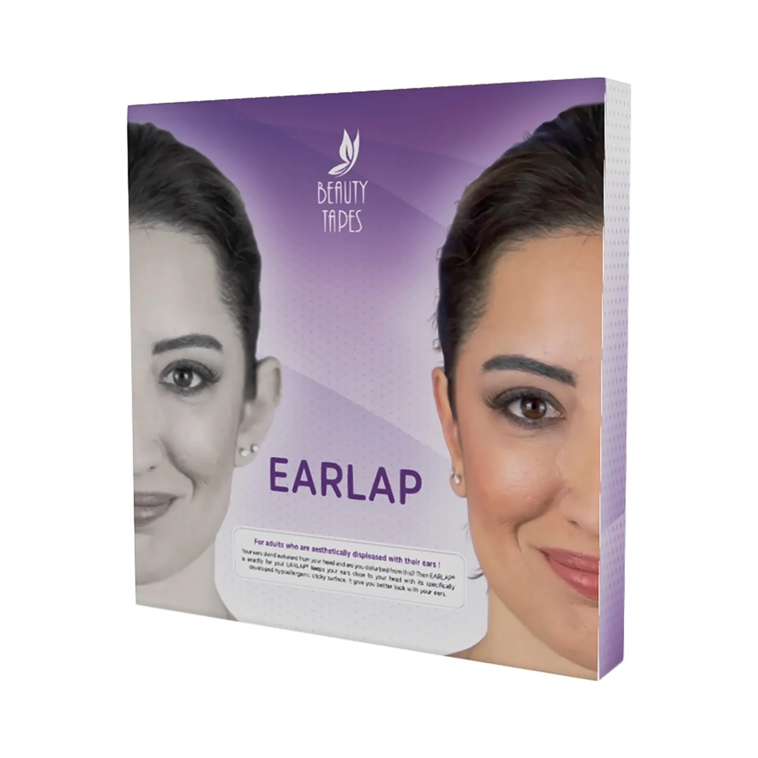 Beauty Tapes EARLAP Ear concealer Corrector Instant effect sticking system for protruding ears, ear sticking tapes