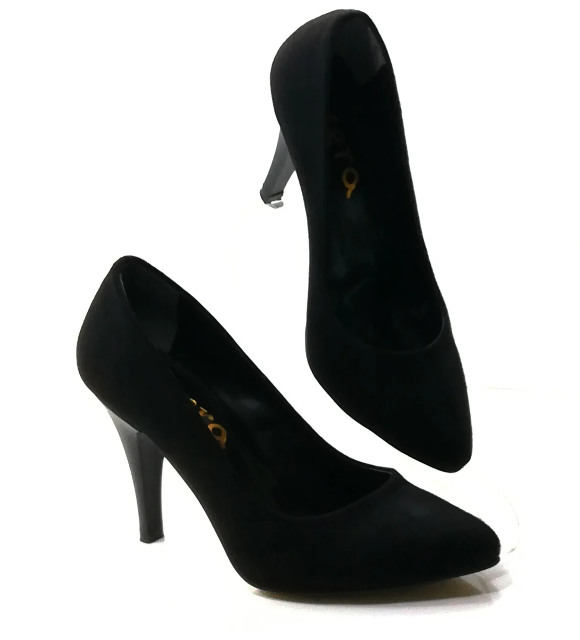 

Женские черные замшевые туфли на шпильке. Высота каблука 9 см. Туфли на каблуках. Свадьба. Офис. Специальные дни. Новый сезон. Роскошное Качес...