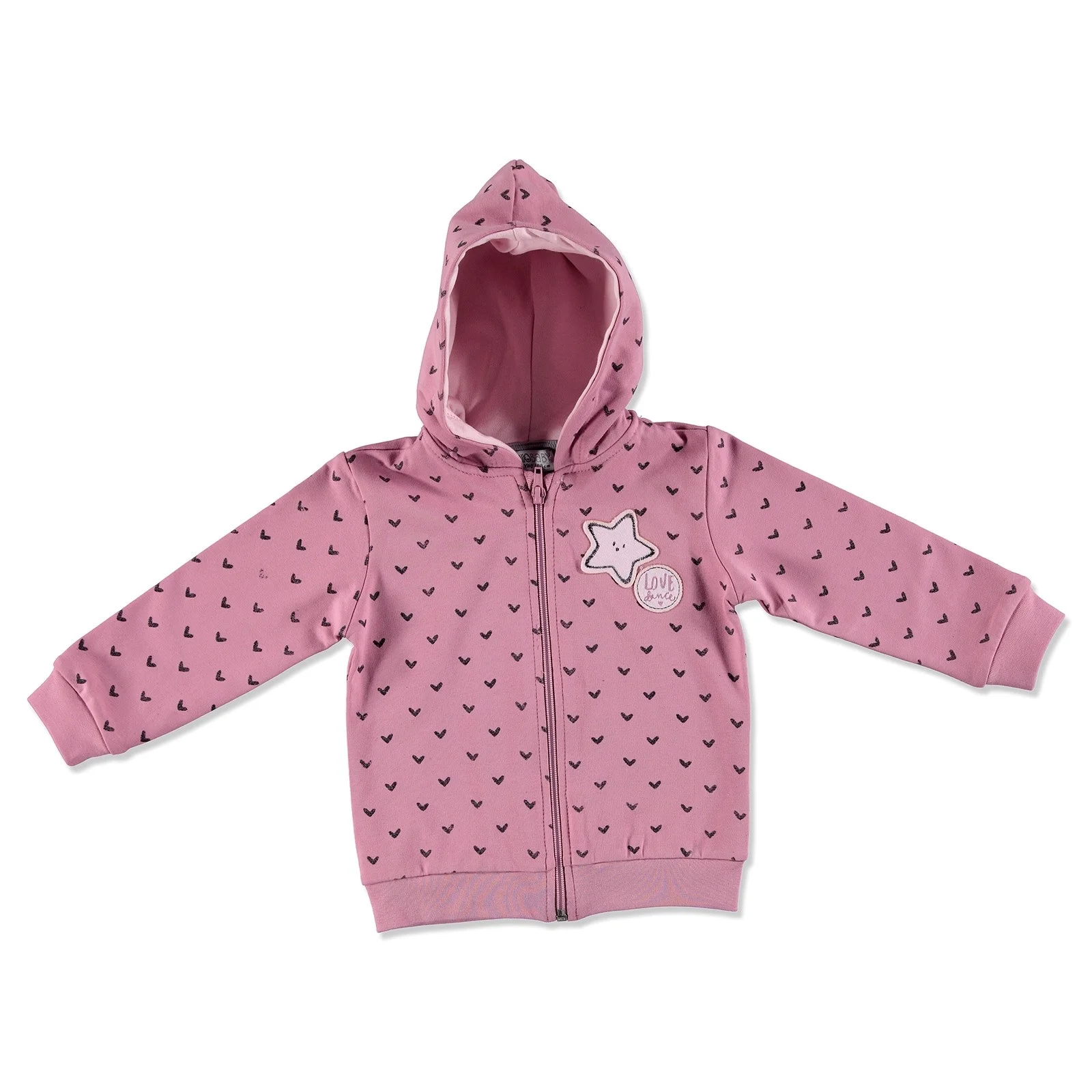 Ebebek HelloBaby/толстовка с капюшоном для маленьких девочек изображением балерины