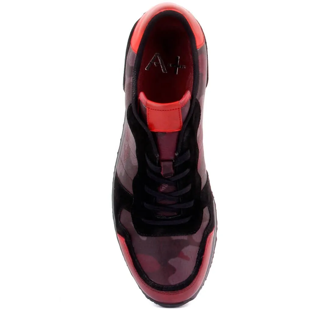 Sail-Lakers/Бордовая кожа черная замшевая мужская повседневная обувь | Обувь