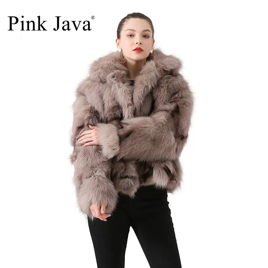 Ppink java QC19007 пальто из натурального меха женская зимняя модная куртка короткое