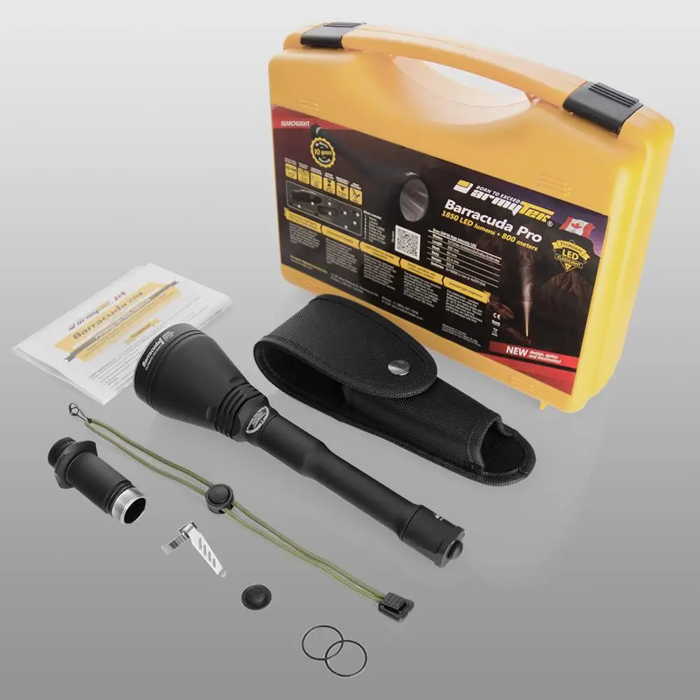 Светодиодный Поисковый фонарь Armytek Barracuda XHP35 HI LED 1850 лм Дальнобойный Тактический